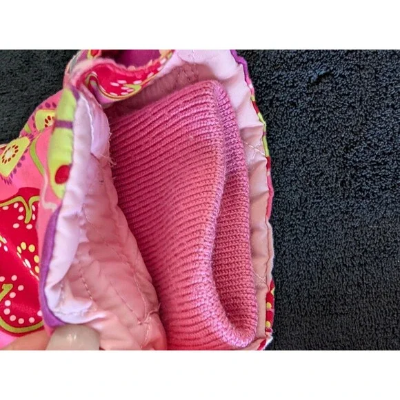 Hanna Andersson Insulated Ski Winter Jacket Coat Flower Print Pink EU 120/US 6-7 - Picture 13 of 13